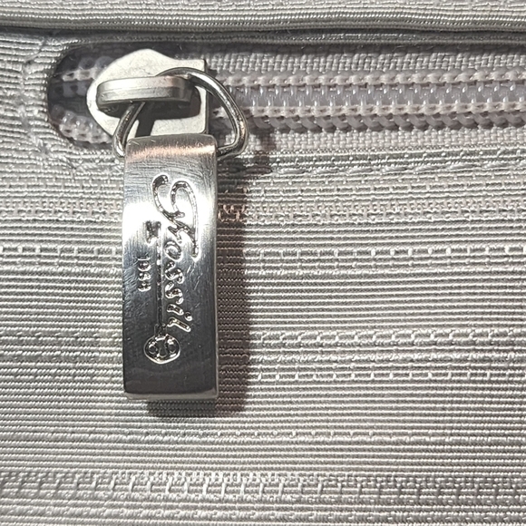 Fossil Gray / Silver Small Bag 10 x 5.5 x 1 - Picture 9 of 10